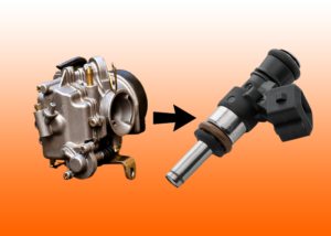 Can you change from a carburettor to fuel injection for your motorcycle